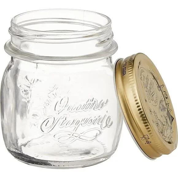 Bormioli Rocco Quattro Stagioni Small Glass Mason Jars 8.5, Set of 12 - Picture 2 of 10